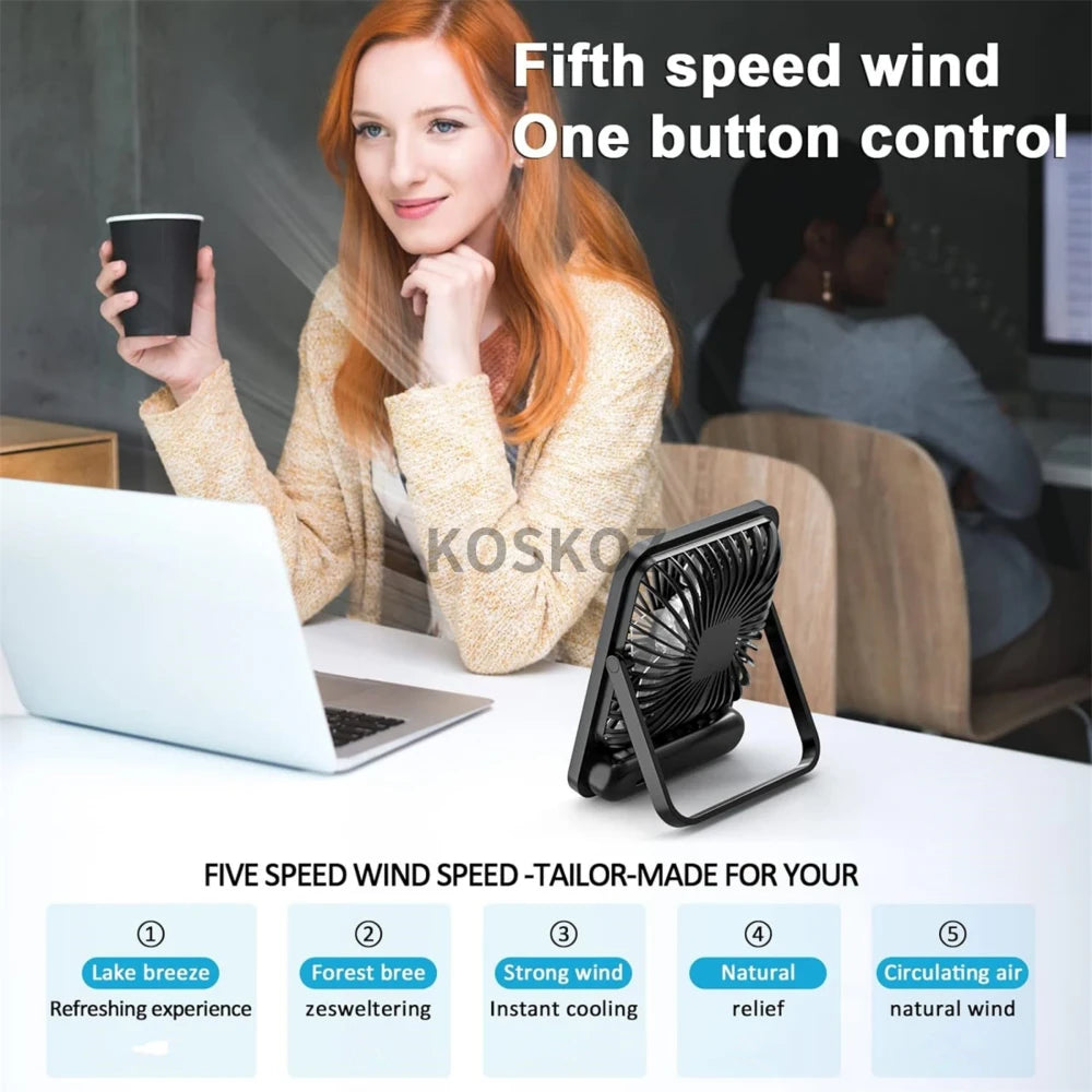 Portable USB Desk Fan